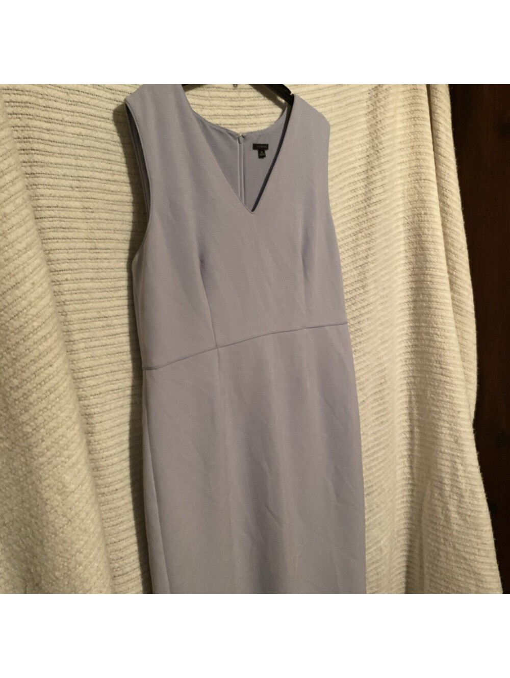 Ann Taylor Womens Lavender Sleeveless V-Neck Dress Size 18